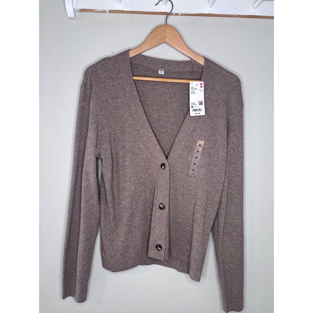 Uniqlo Ribbed Set Minimal Capsule Everyday Neutral Size M L NWT - Picture 2 of 9
